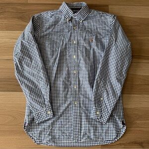 Polo Ralph Lauren Blue Gingham Dress Shirt
